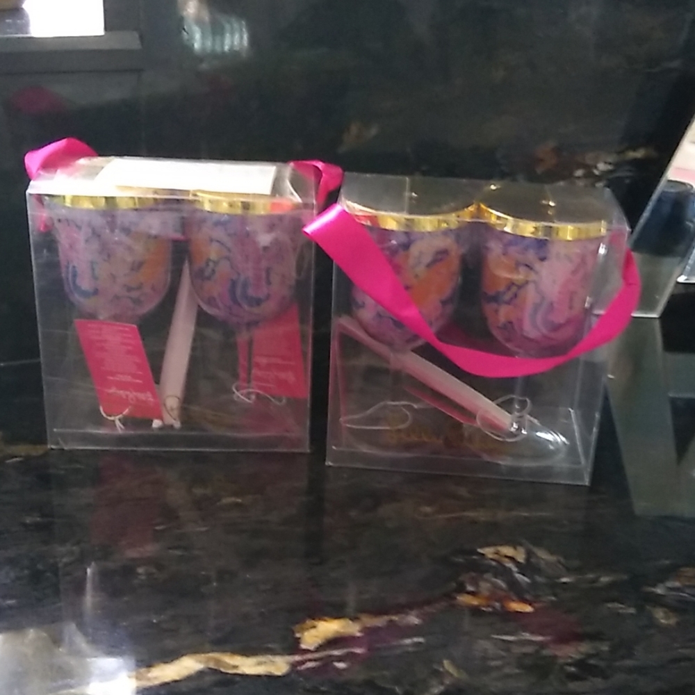 Lilly Pulitzer Acrylic Wine/Drinking Glasses